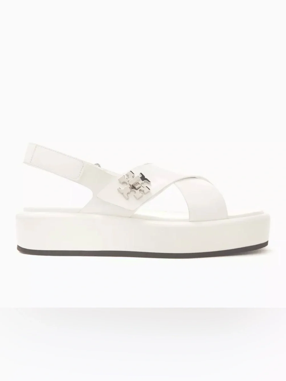 Tory Burch, 40mm T-Lock platform sandals in White, Size 8.5 - Picture 13 of 13